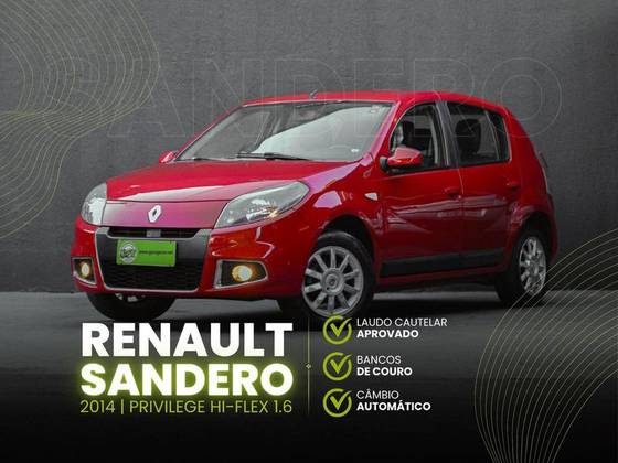 RENAULT SANDERO 1.6 PRIVILÉGE 16V FLEX 4P AUTOMÁTICO RENAULT SANDERO 1.6 PRIVILÉGE 16V FLEX 4P AUTOMÁTICO